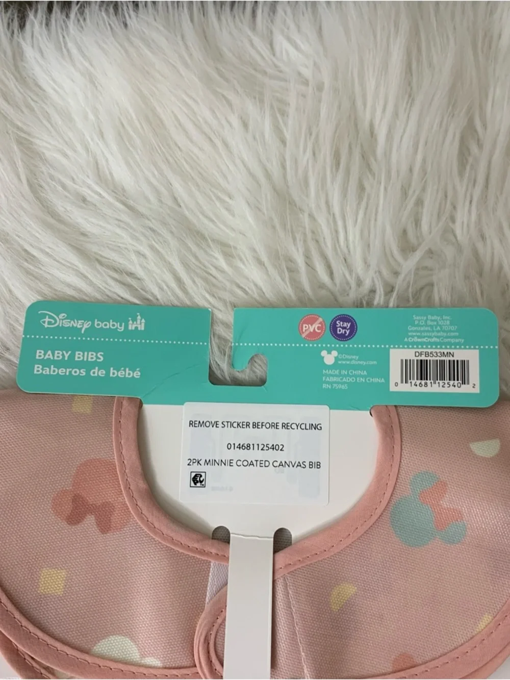 Disney easily mouse bib